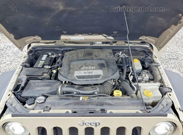 1C4BJWFGXJL860422 2018 JEEP WRANGLER Tan Շարժիչի բաժամունքի տեսք
