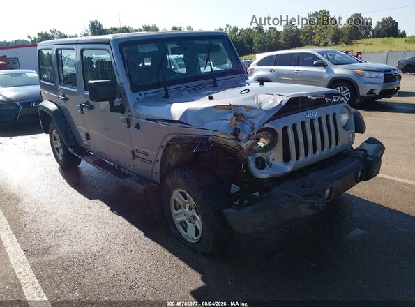 1C4BJWKG9GL293568 2016 JEEP WRANGLER UNLIMITED Серебряный Вид спереди