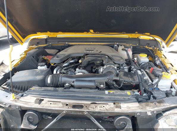 1C4GJXAG2MW636969 2021 JEEP WRANGLER Желтый Вид сзади