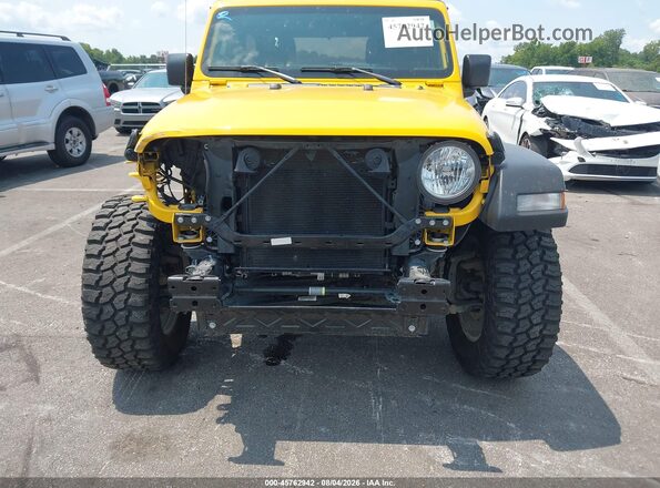 1C4GJXAG2MW636969 2021 JEEP WRANGLER Желтый Вид спереди