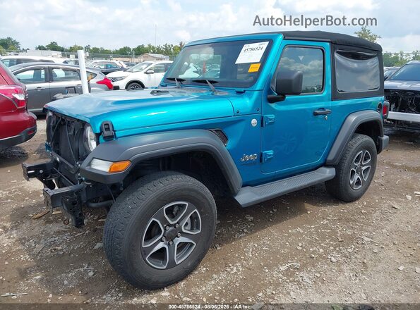 1C4GJXAG3LW211422 2020 JEEP WRANGLER Blue Передня ліва чверть