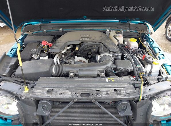 1C4GJXAG3LW211422 2020 JEEP WRANGLER Blue Вид ззаду