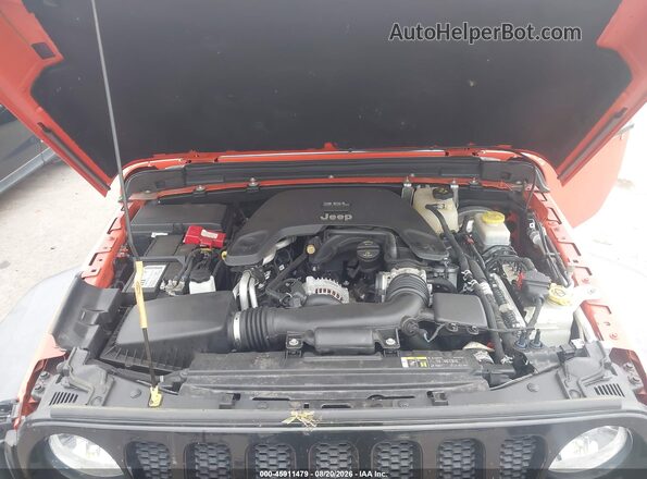 1C4GJXAG4LW282807 2020 JEEP WRANGLER Orange Вид ззаду