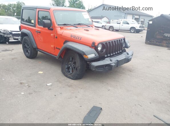 1C4GJXAG4LW282807 2020 JEEP WRANGLER Orange Вид спереду
