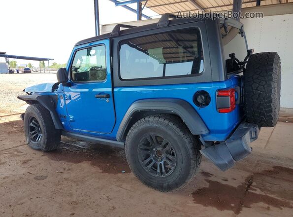 1C4GJXAN8MW796546 2021 JEEP WRANGLER Blue Задня ліва чверть