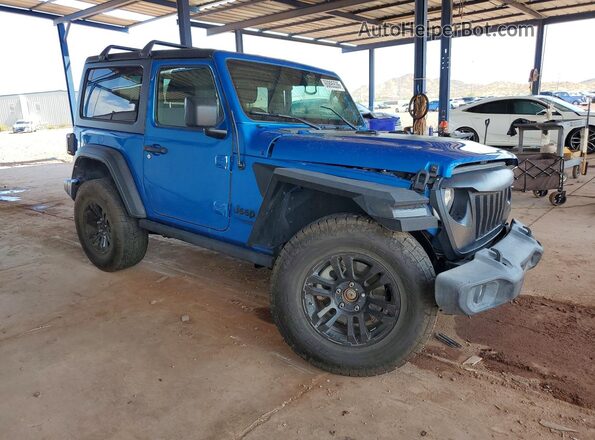 1C4GJXAN8MW796546 2021 JEEP WRANGLER Blue Передня права чверть