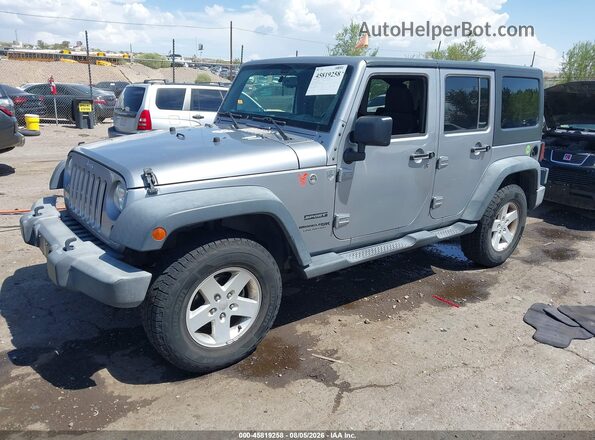 1C4HJWDG0JL904876 2018 JEEP WRANGLER Gray Առջևի ձախ երեք քառորդ տեսարան