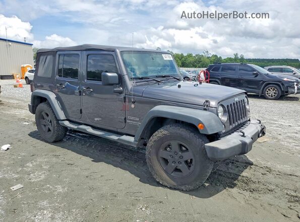 1C4HJWDG1GL179362 2016 JEEP WRANGLER Gray Delantero derecho