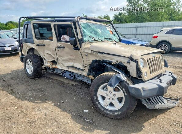 1C4HJWDG1GL317157 2016 JEEP WRANGLER Tan Delantero derecho