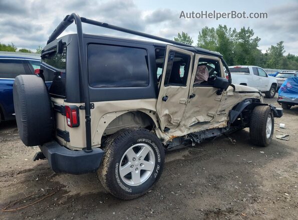 1C4HJWDG1GL317157 2016 JEEP WRANGLER Tan Trasero derecho
