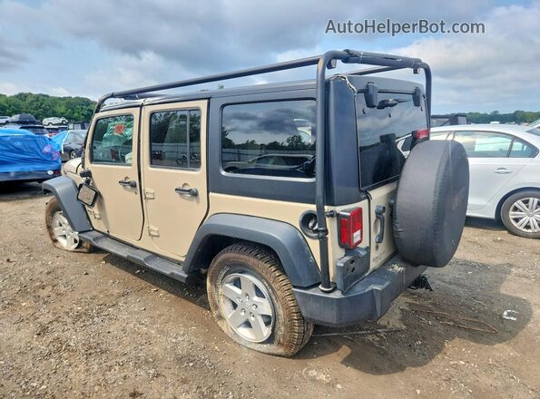 1C4HJWDG1GL317157 2016 JEEP WRANGLER Tan Trasero izquierdo