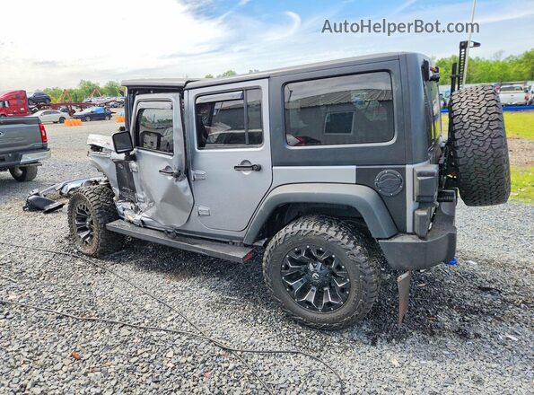 1C4HJWDG1GL346142 2016 JEEP WRANGLER Silver Trasero izquierdo