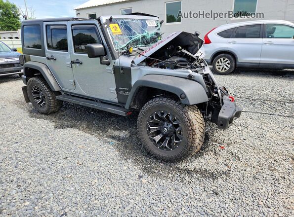 1C4HJWDG1GL346142 2016 JEEP WRANGLER Silver Delantero derecho