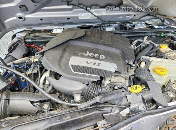 1C4HJWDG1GL346142 2016 JEEP WRANGLER Silver Vista del compartimento del motor
