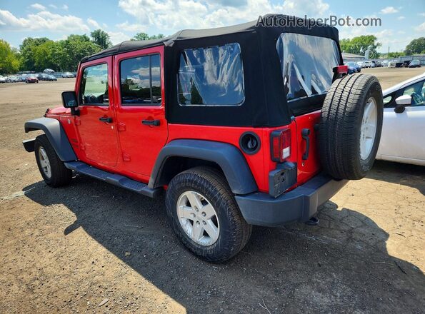 1C4HJWDG1JL820467 2018 JEEP WRANGLER Red Հետևի ձախ