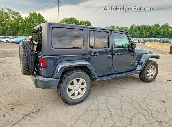 1C4HJWEG2JL897928 2018 JEEP WRANGLER Blue Trasero derecho