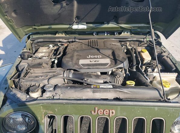 1C4HJWEG5GL268799 2016 JEEP WRANGLER Зеленый Вид подкапотного пространства