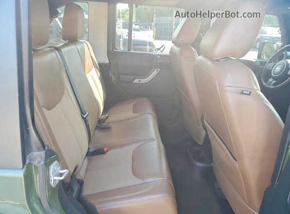1C4HJWEG5GL268799 2016 JEEP WRANGLER Зеленый Вид задней части салона