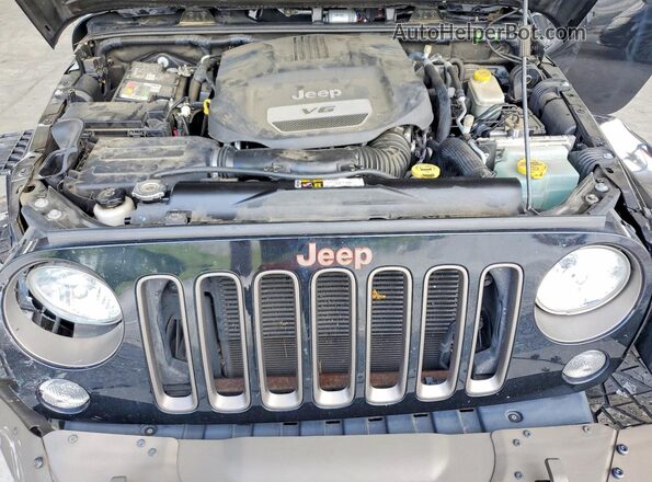 1C4HJWEG6GL216744 2016 JEEP WRANGLER Black Вид задньої частини салону
