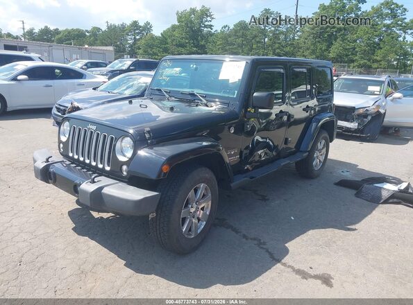 1C4HJWEG7GL158787 2016 JEEP WRANGLER UNLIMITED Black წინა მარცხენა ხედი სამი მეოთხედიდან