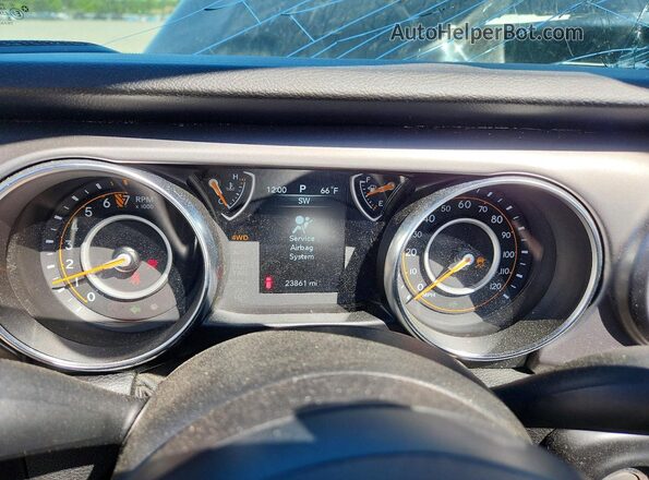 1C4HJXAG0MW731244 2021 JEEP WRANGLER Black Вид щитка приладів