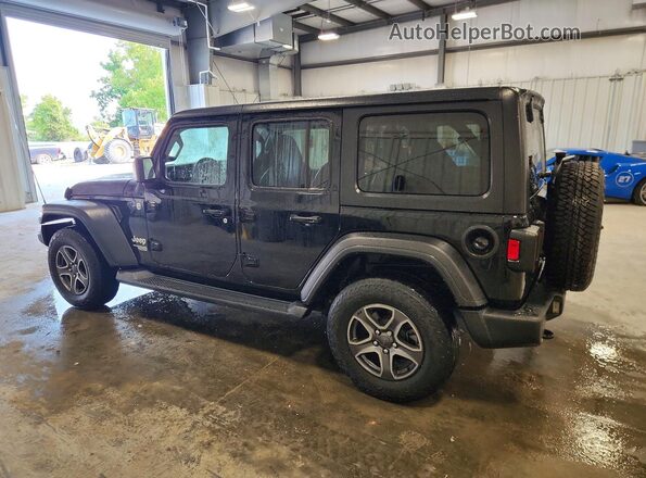 1C4HJXDG0JW272045 2018 JEEP WRANGLER Black Trasero izquierdo