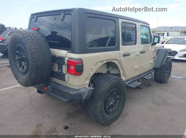1C4HJXDG0NW219917 2022 JEEP WRANGLER UNLIMITED Brown Trasero derecho