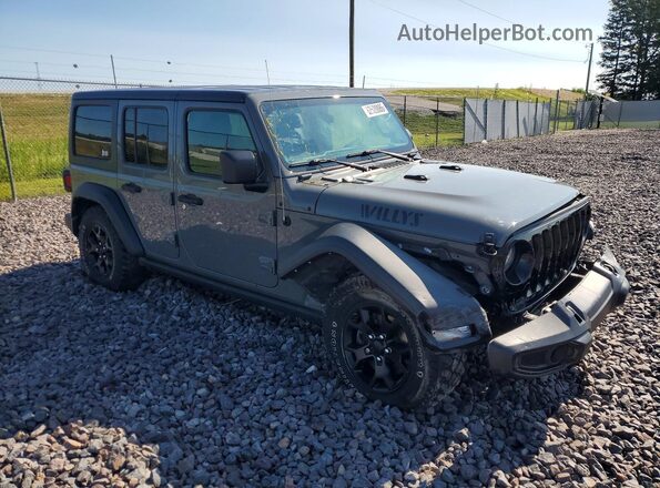 1C4HJXDG1MW728087 2021 JEEP WRANGLER Gray წინა მარჯვენა