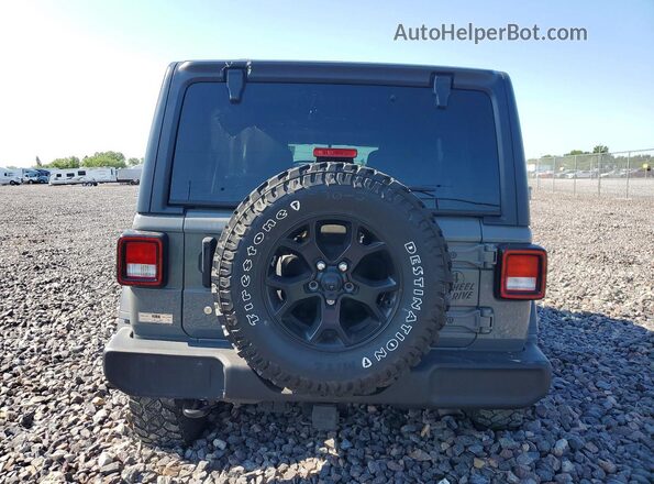 1C4HJXDG1MW728087 2021 JEEP WRANGLER Gray უკანა ხედი