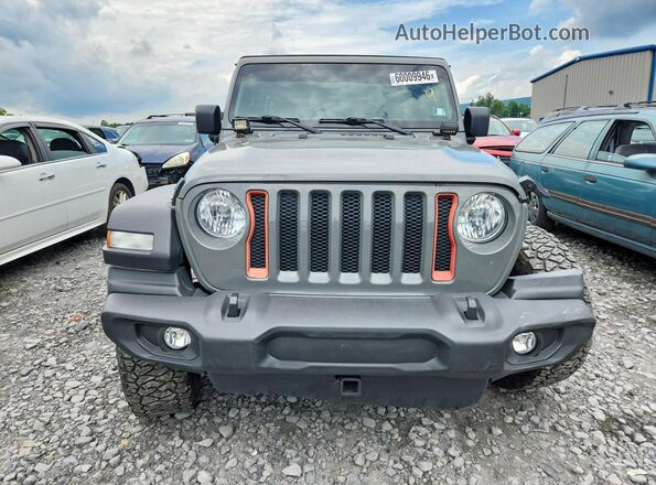 1C4HJXDG1NW124654 2022 JEEP WRANGLER Gray Front view