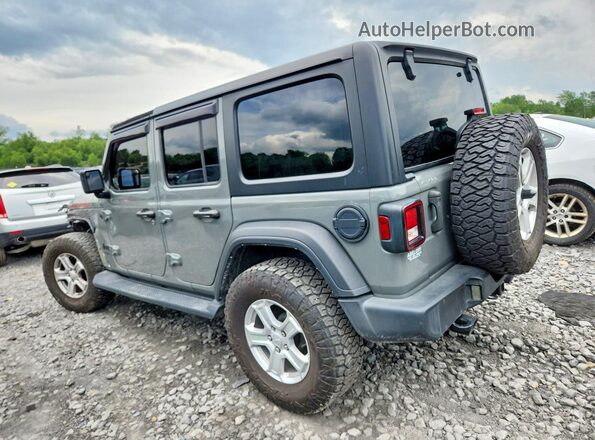 1C4HJXDG1NW124654 2022 JEEP WRANGLER Gray Rear left