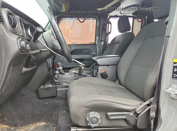1C4HJXDG1NW124654 2022 JEEP WRANGLER Gray Front interior view