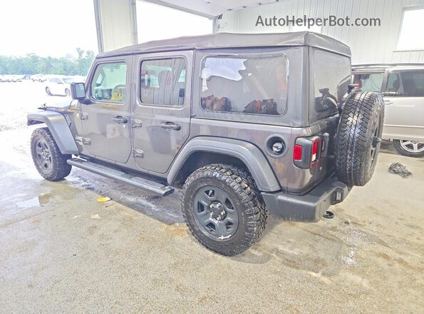 1C4HJXDG2JW165448 2018 JEEP WRANGLER Gray Trasero izquierdo