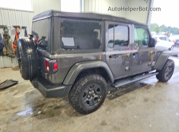 1C4HJXDG2JW165448 2018 JEEP WRANGLER Gray Trasero derecho