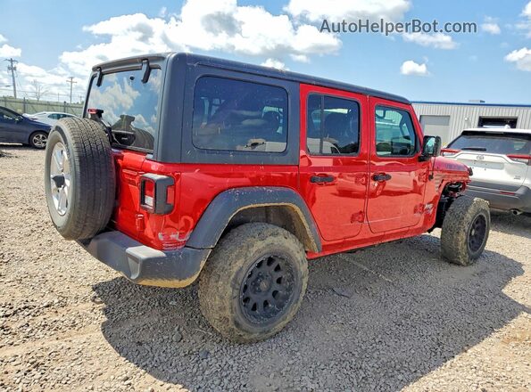 1C4HJXDG2JW183464 2018 JEEP WRANGLER Red უკანა მარჯვენა