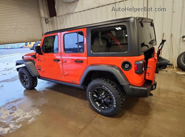 1C4HJXDG2LW209998 2020 JEEP WRANGLER Orange Задня ліва чверть
