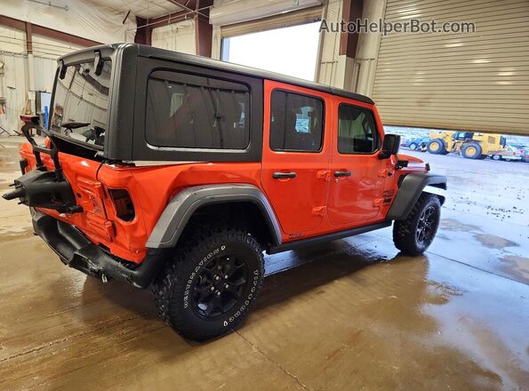 1C4HJXDG2LW209998 2020 JEEP WRANGLER Orange Задня права чверть
