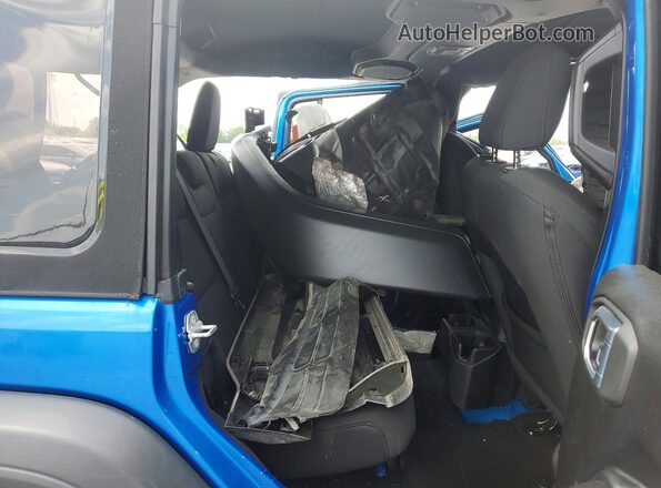 1C4HJXDG2MW848285 2021 JEEP WRANGLER Blue Rear seats view
