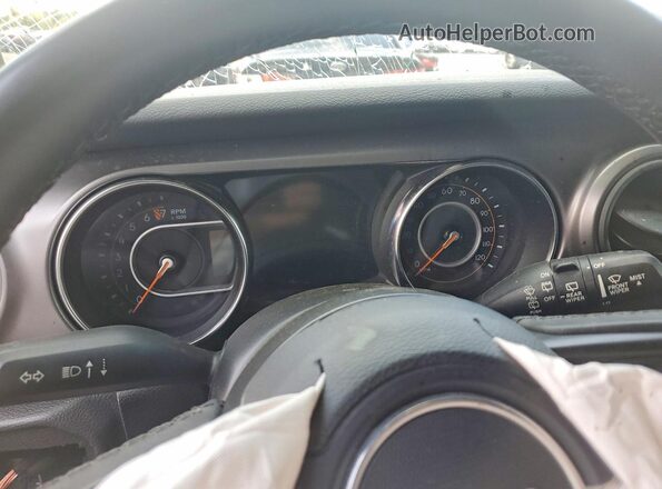 1C4HJXDG2MW848285 2021 JEEP WRANGLER Blue Instrument cluster view
