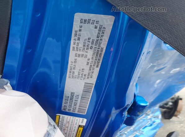 1C4HJXDG2MW848285 2021 JEEP WRANGLER Blue Engine compartment view