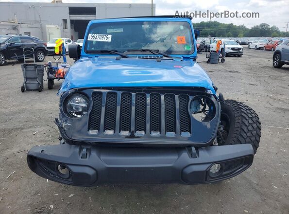 1C4HJXDG2MW848285 2021 JEEP WRANGLER Blue Front view