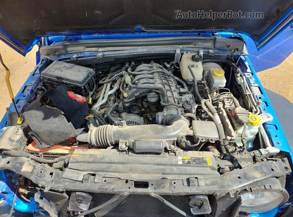 1C4HJXDG2NW236802 2022 JEEP WRANGLER Синий Вид задней части салона
