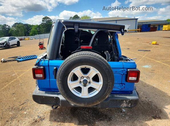 1C4HJXDG2NW236802 2022 JEEP WRANGLER Синий Вид сзади