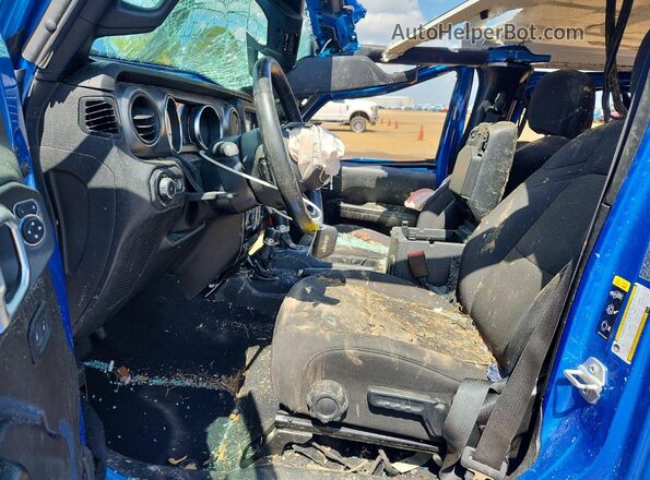 1C4HJXDG2NW236802 2022 JEEP WRANGLER Синий Вид салона спереди