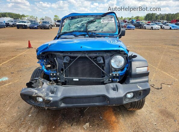 1C4HJXDG2NW236802 2022 JEEP WRANGLER Синий Вид спереди