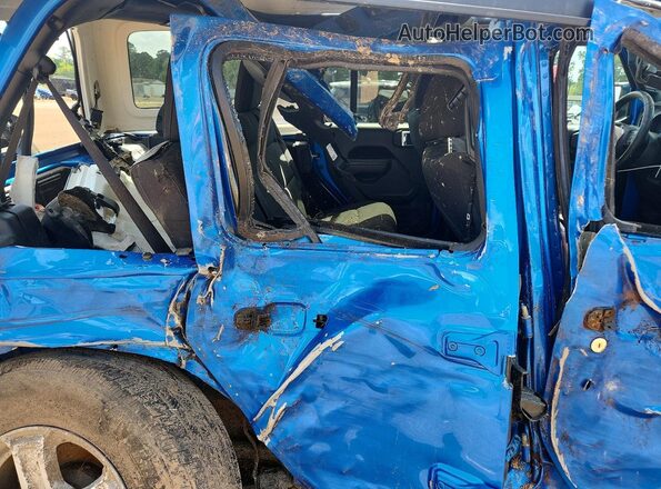 1C4HJXDG2NW236802 2022 JEEP WRANGLER Синий Вид задних сидений