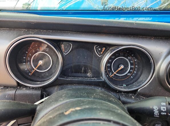 1C4HJXDG2NW236802 2022 JEEP WRANGLER Синий Вид щитка приборов