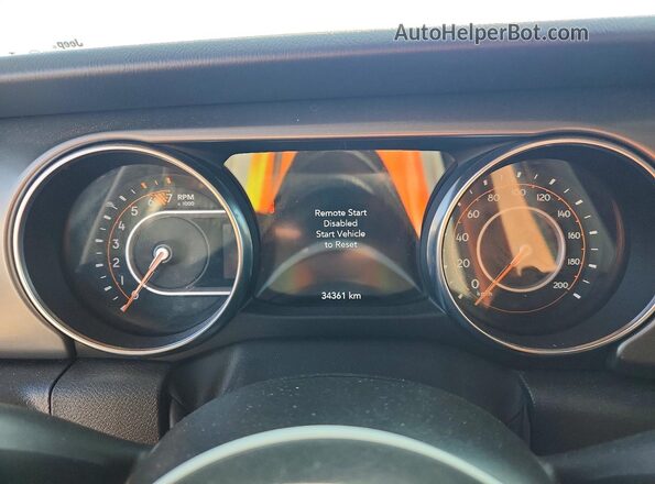 1C4HJXDG2PW595117 2023 JEEP WRANGLER Gray Instrument cluster view