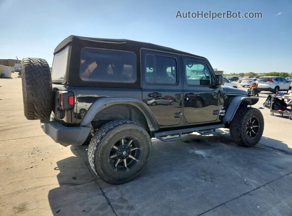 1C4HJXDG3JW155351 2018 JEEP WRANGLER Черный Задняя правая четверть