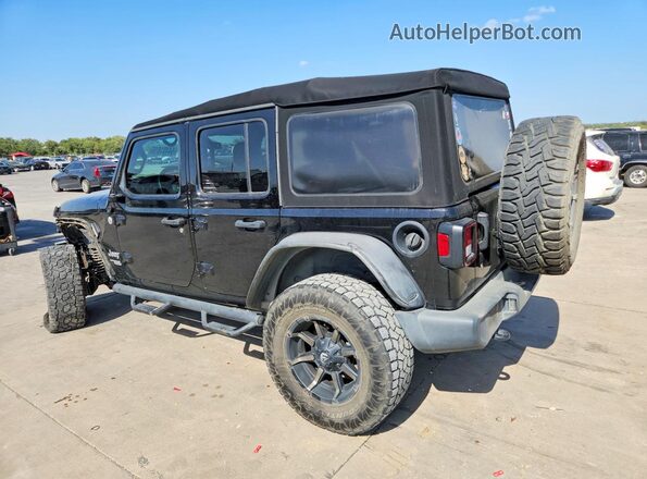 1C4HJXDG3JW155351 2018 JEEP WRANGLER Черный Задняя левая четверть